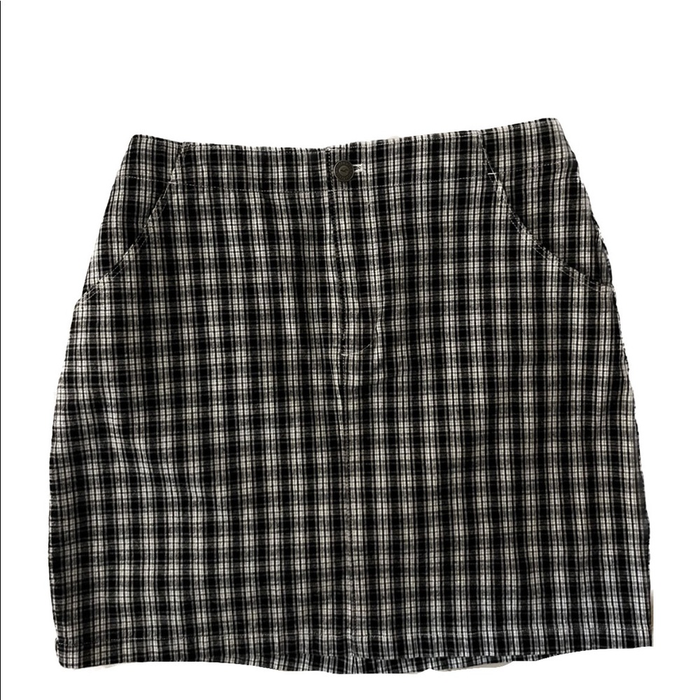 Hollister plaid high rise skirt